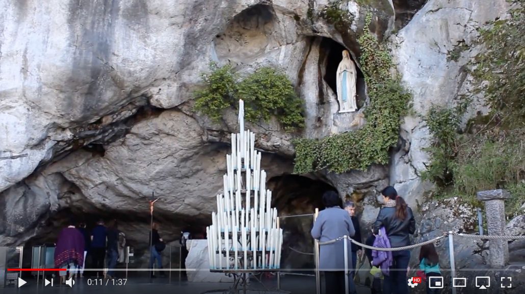 Live video from Lourdes France
