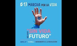 Marcha por la Vida "Sin Vida no hay Futuro" Ciudad de México.