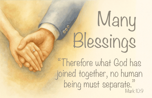 Marriage Mass Card